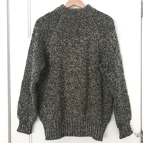British 100% Wool Vintage Peter Storm Fisherman Knit Sweater, Unisex Size M - Picture 16 of 16